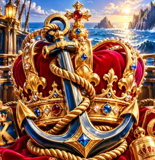 Crown & Anchor premium slot artwork