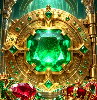 Emerald Vault premium slot artwork